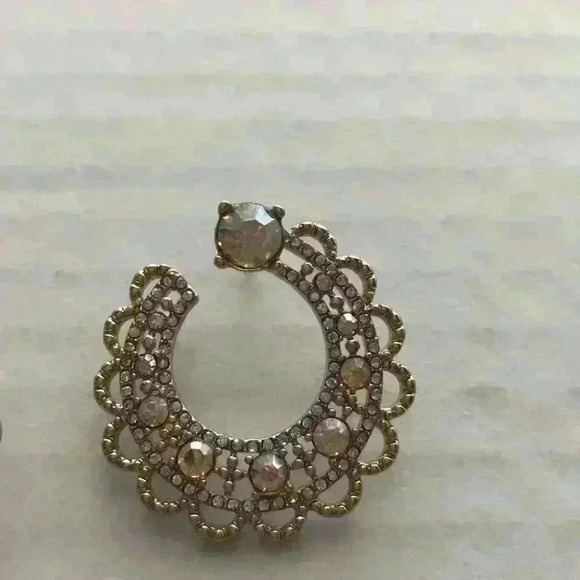 Marchesa new Open Hoop Earrings in gold /c… - Picture 8 of 8